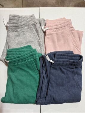 Lot of Kids Old Navy Sweatpants - Gray, Pink, Green, Navy Size XL (14-16)